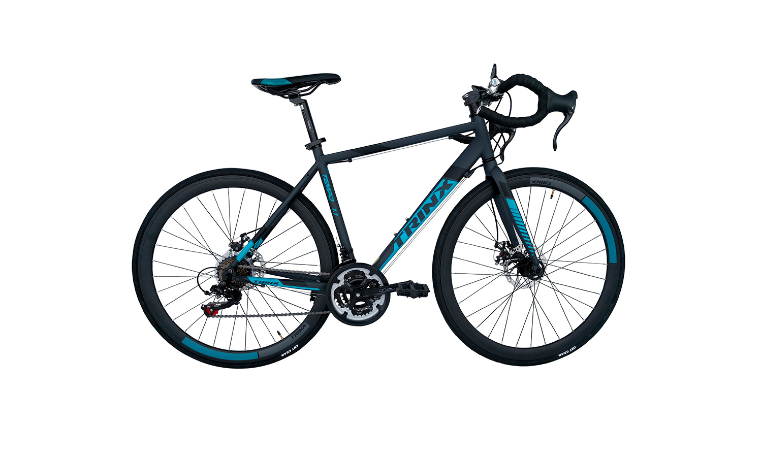 Фотографія Велосипед Trinx Tempo 1.1 28" (2019) 2019 сіро-синій